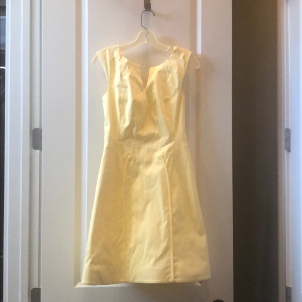 Zac Posen yellow brunch dress